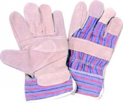 on sale- Industrial leather hand work gloves cheap leather glove in low price