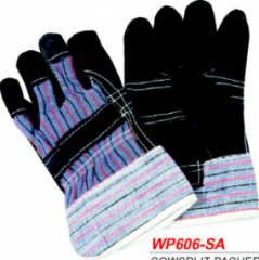10.5 inch cheap Cow grain safety glove working labor leather glove
