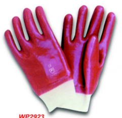 RED PVC FULLY COATED GLOVES