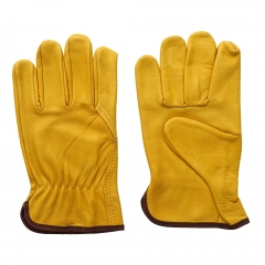 DRIVER GLOVE, COW/PIG/SHEEP GRAIN LEATHER WITH/WITHOUT FLEECY LINING,25/26/27CM