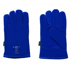 Cow split leather glove with full  Lining, 11"