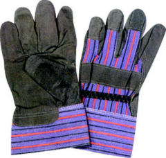 GREY PVC PALM GLOVES