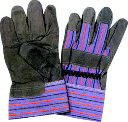 GREY PVC PALM GLOVES