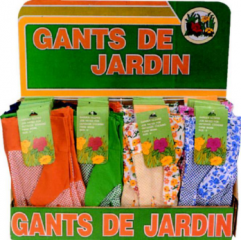 women's flower nylon nitrile garden glove
