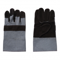Cow split leather palm with jeans  Back and cuff, 11